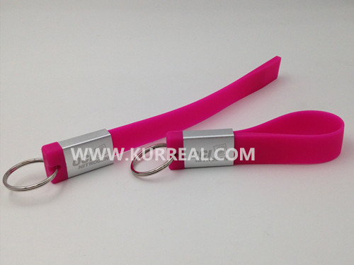 keyloop bracelet usb flash drives,silicone wristband usb sticks with keyring,gifts for chemical conference