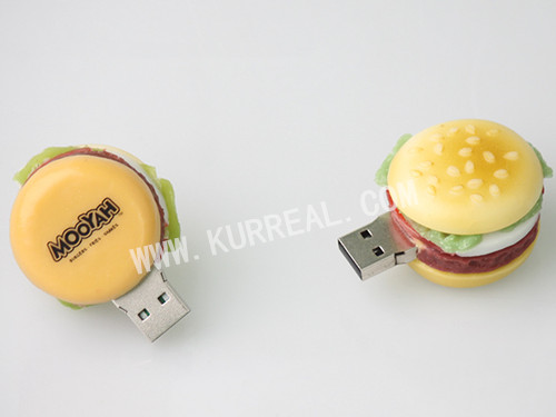 burger companies gifts,burger usb flash drives,personalized pvc usb sticks